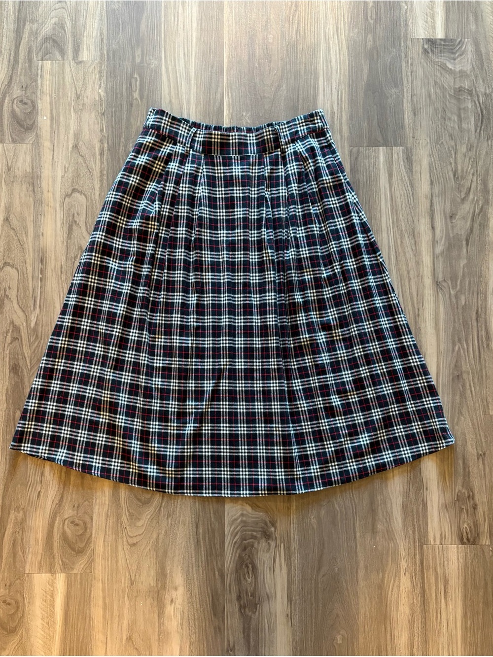Shiny by Nature 100% Cotton Plaid Skirt
